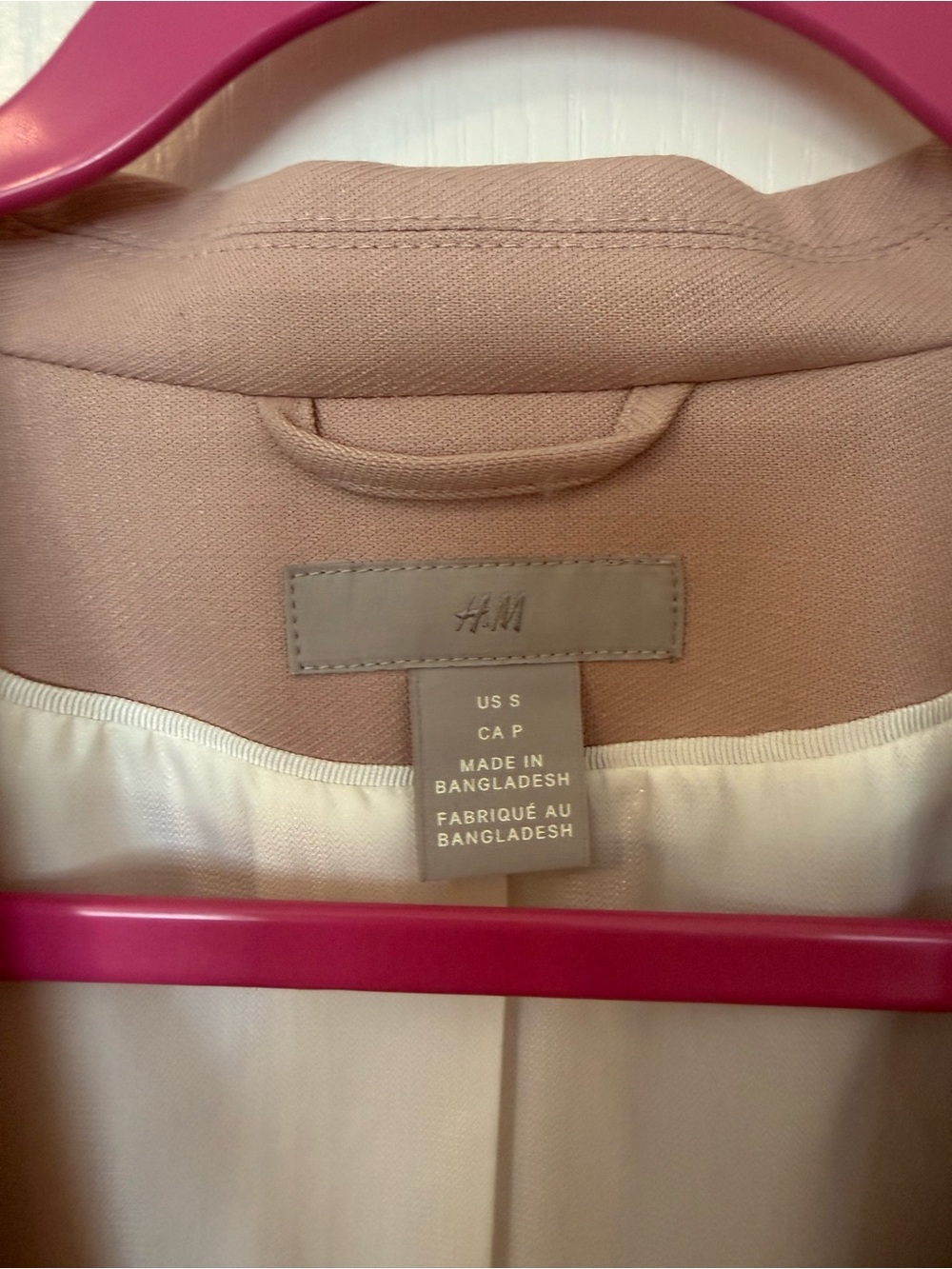 H&M Women's Dusty Pink Tailored Blazer - Picture 2 of 13